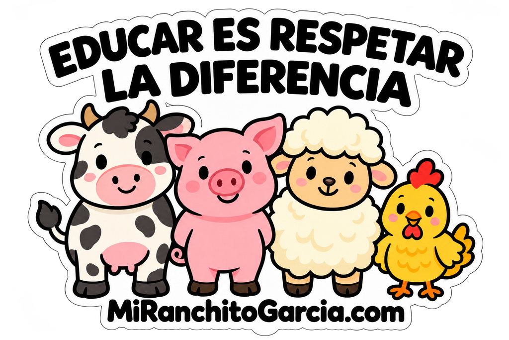 Sticker- Educar es respetar la diferencia