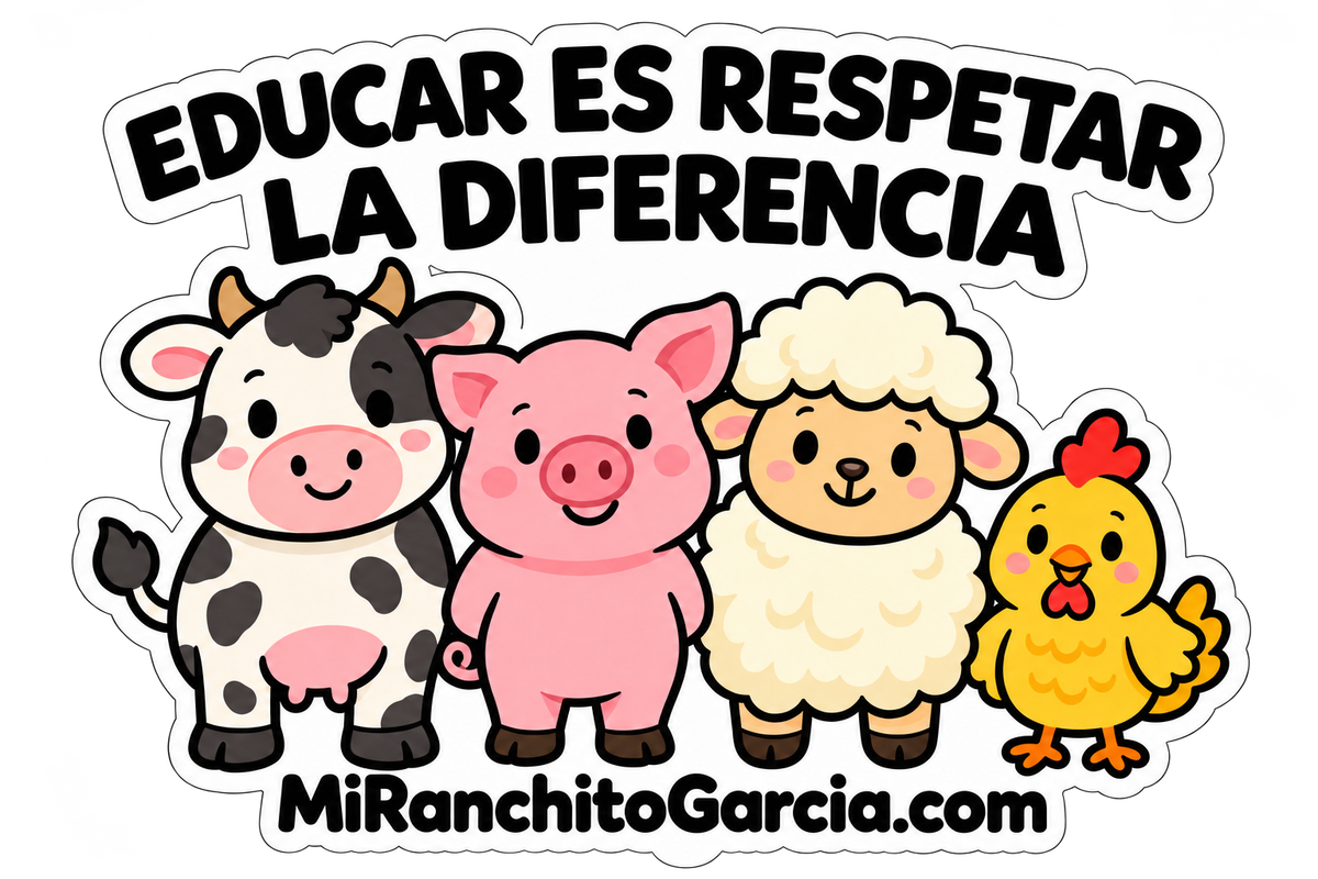 Sticker- Educar es respetar la diferencia